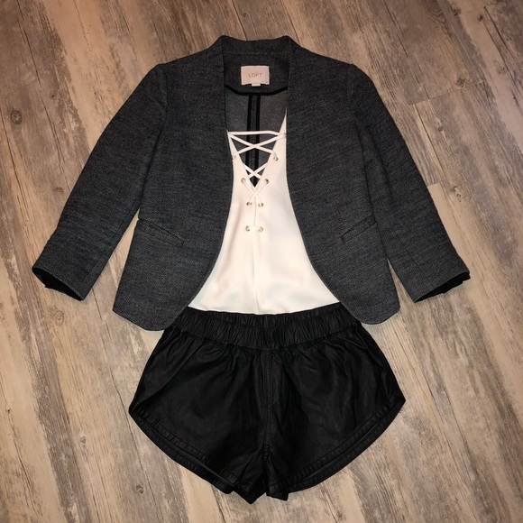 White Lace Up Body Suit - Picture 2 of 5